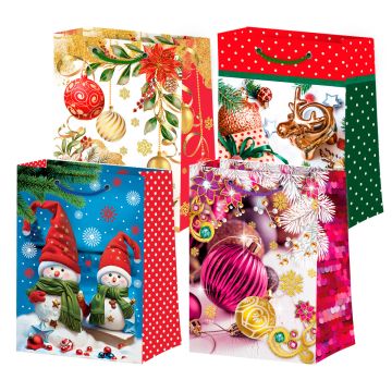 НГ Пакет подарочный ламинированный (14x20x7) Микс№2 1/12/360