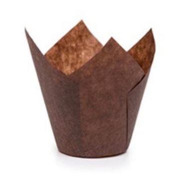 Капсула бумажная тюльпан для выпечки d 50мм h 60мм  крафт 1/2000