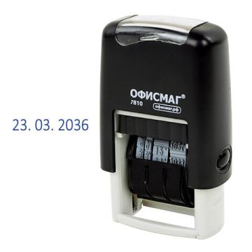 Датер-мини ОФИСМАГ месяц цифрами оттиск 22х4 мм Printer 7810 BANK 