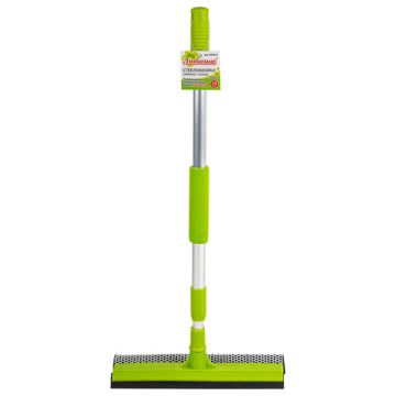 Швабра для мытья окон 25см алюмин.телескоп.ручка 50-90см (стяжка, губка, ручка) ЛЮБАША 1/24