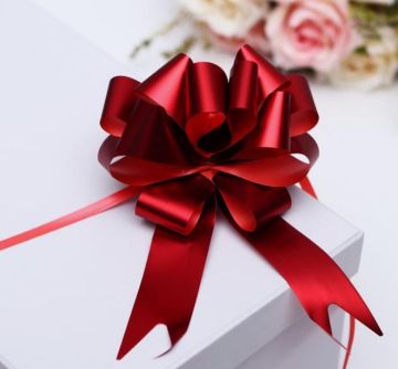 Бант-шар 3см металлик красный 1/30