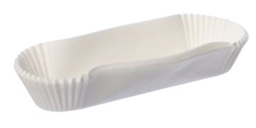 Форма бумажная овальная белая 136х34х26,5мм 1000/1000