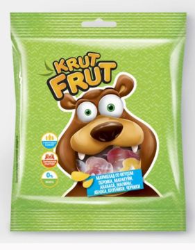 Продукты KrutFrut мармелад в форме озорных мишек 30 г 1/90
