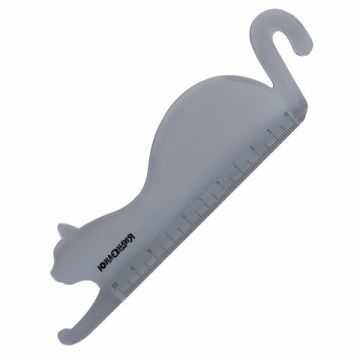 Линейка 10см пластиковая фигурная ЮНЛАНДИЯ Кошка 1/24/960 