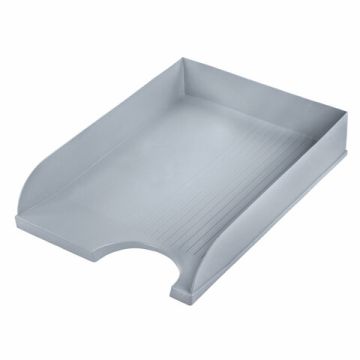 Лоток горизонтальный для бумаг 350х253х65мм серый Standard Brauberg 1/20