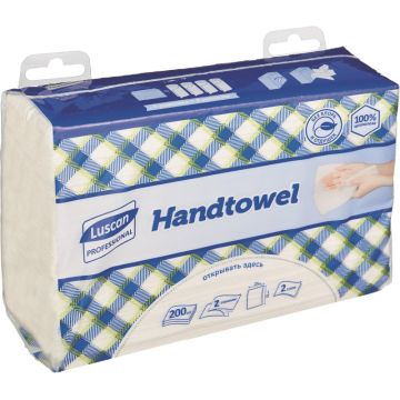 Полотенца бумажные 2сл 150л белые 22х23см 2рул Luscan MAXI 1/6