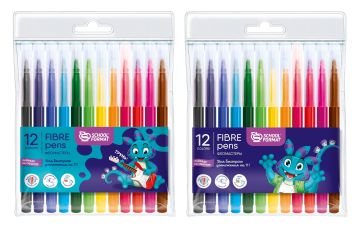 Фломастеры 12цв блистер упаковка круглый корпус SMART DINO Schoolformat 1/24 Фломастеры 12цв блистер упаковка круглый корпус SMART DINO Schoolformat 1/24