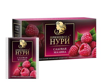 Продукты, Чай Принцесса Нури черный с малиной 25 пак 1/1