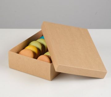 Коробка без окна 210х150х50мм картонная крафт 1/5