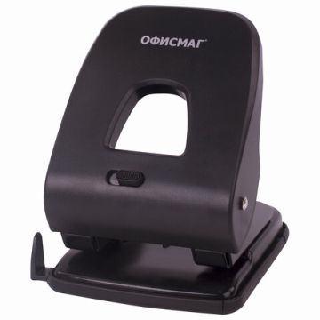 Дырокол на 40листов металлопластик черный SUPER-40 ОФИСМАГ 1/18
