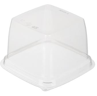 Емкость торт Т-1010К (126х126х78) крышка 500/500 