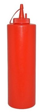 Дозатор для соусов 700мл пластик красный ДС-700 1/1 