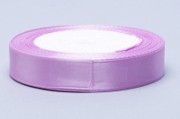 Лента атласная 15мм 25м сиреневый светлый 1/10