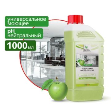Средство жидкое 1л универсал моющее нейтральное Clean&Green 1/8  Средство жидкое 1л универсал моющее нейтральное Clean&Green 1/8