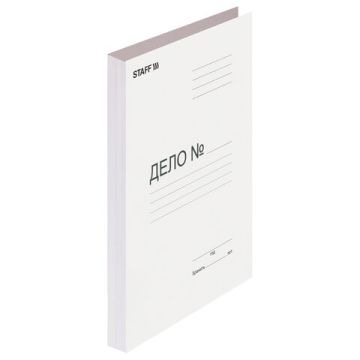 Скоросшиватель картон STAFF 220 г/м2 до 200л  1/200