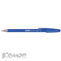 Ручка шариковая синяя 0,5мм прорезин. корпус Attache Style 1/50