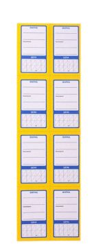 Ценники (62х37) картонные Овал 8 (30) OfficeSpace 1/25 