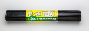 Мешок для мусора 120л рулон ПВД (68х105)-30 черный 40г Ромашка ПРАКТИЧНЫЕ МПласт(10шт) 1/20 Мешок для мусора 120л рулон ПВД (68х105)-30 черный 40г Ромашка ПРАКТИЧНЫЕ МПласт(10шт) 1/20