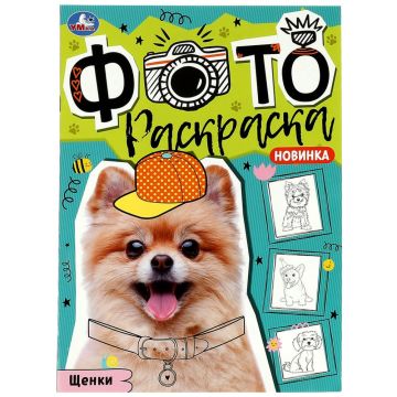 Раскраска A4 16стр Щенки Умка 1/50