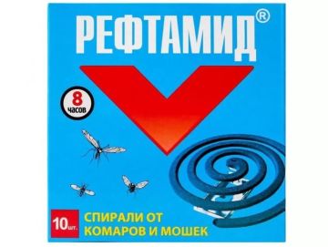 Репеллент Спирали от комаров REFTAMID (10шт) Сибиар 1/10/600