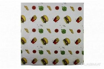 Бумага оберточная жиростойкая (305х305) с печатью 500/3000