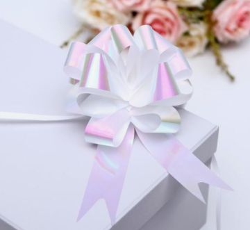 Бант-шар 3см перламутровый белый 30/30