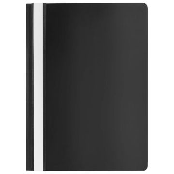 Папка скоросшиватель с прозр верхн лист черный Россия 1/20/200