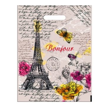 Пакет с вырубной ручкой (30х40)-30 Елисейские поля 50/1000