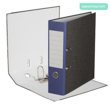 Папка-регистратор А4 80мм Attache Economy с мрамор покрытием син корешок 1/20