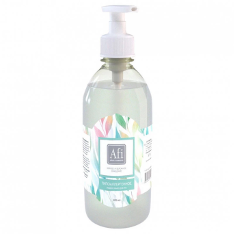 Мыло жидкое 500мл с дозатором AFI Гипоаллергенное Италмас 1/12