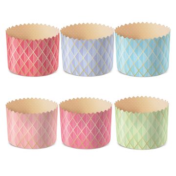 Форма бумажная для куличей d-90мм h-90мм Оригами 125/2000