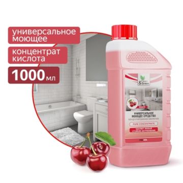 Средство жидкое 1л универсал моющее кислотное Clean&Green 1/8  Средство жидкое 1л универсал моющее кислотное Clean&Green 1/8
