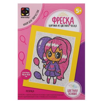 Аппликация фреска Аниме Розочка 1/50