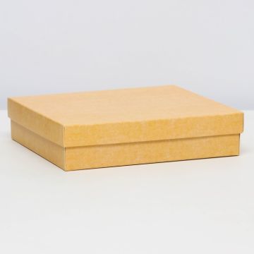 Подарочная коробка 18х16х4см крафт 5/600