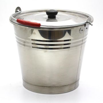 Ведро нерж. с крышкой 12л Катунь 1/1 