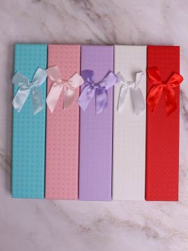 Подарочная коробка под браслет/цепочку/часы Клетка 21х4 цвет микс 1/12