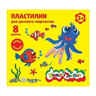 Пластилин 08цв 120г Каляка-Маляка 1/20