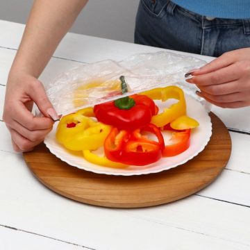 Пакет крышка на резинке 37см (50шт) 1/100