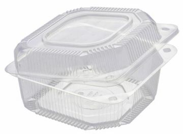 Контейнер с крышкой ПЭТ (110х110хх50) К-11 КР (Н) двухцветный UPAX-UNITY 600/600  Контейнер с крышкой ПЭТ (110х110хх50) К-11 КР (Н) двухцветный UPAX-UNITY 600/600