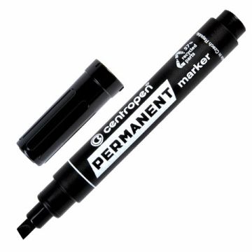 Маркер перманентный черный 1-4,6мм скошенный наконечник CENTROPEN 1/10/200