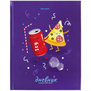 Дневник 1-11кл 40л (твердый) глянцевая ламинация Funny Food 1/28 
