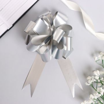 Бант-шар 3см металлик серебро 30/30