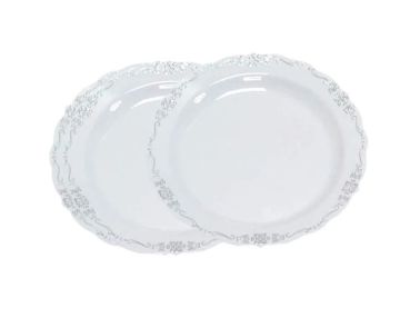 Тарелка пластиковая d-250 Compliment Silver Elegance (6шт) 1/20