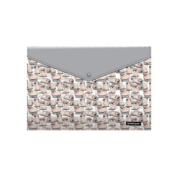 Папка-конверт с кнопкой А4 двусторонняя печать Chilling Dog 160мкм ErichKrause 1/12