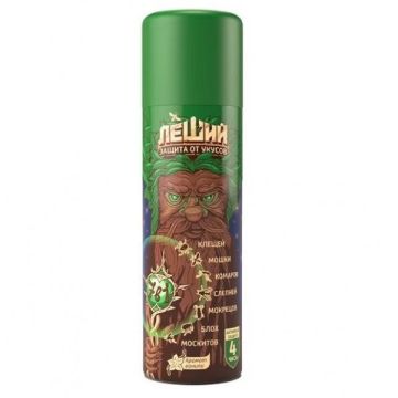 Репеллент аэрозоль от комаров, клещей и мошек Рефтамид Леший 150мл Сибиар 1/24