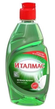 Средство жидкое для мытья посуды 450мл Зеленое яблоко Италмас 1/15
