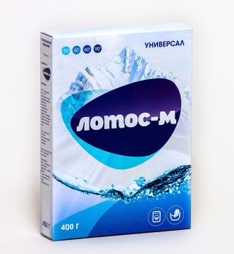 Порошок стиральный Лотос-М 400г универсал 1/24