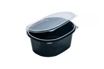 Контейнер с крышкой ПЭТ (159х130х75) КС Кр-1000 двухцветный UPAX-UNITY 300/300 