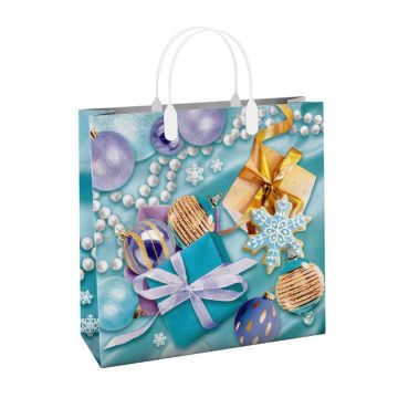 НГ Сумка пластиковая (30х30)-150 Волшебный день Интерпак 1/40