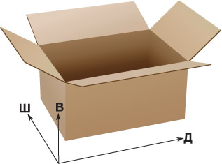 Гофрокоробка (600х600х400) Т23 В 28/28